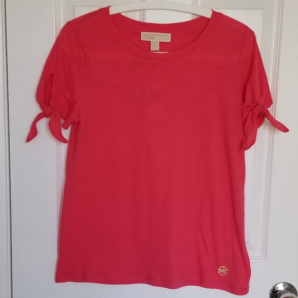 Michael Kors Cotton Tie Sleeves Top - Picture 8 of 10